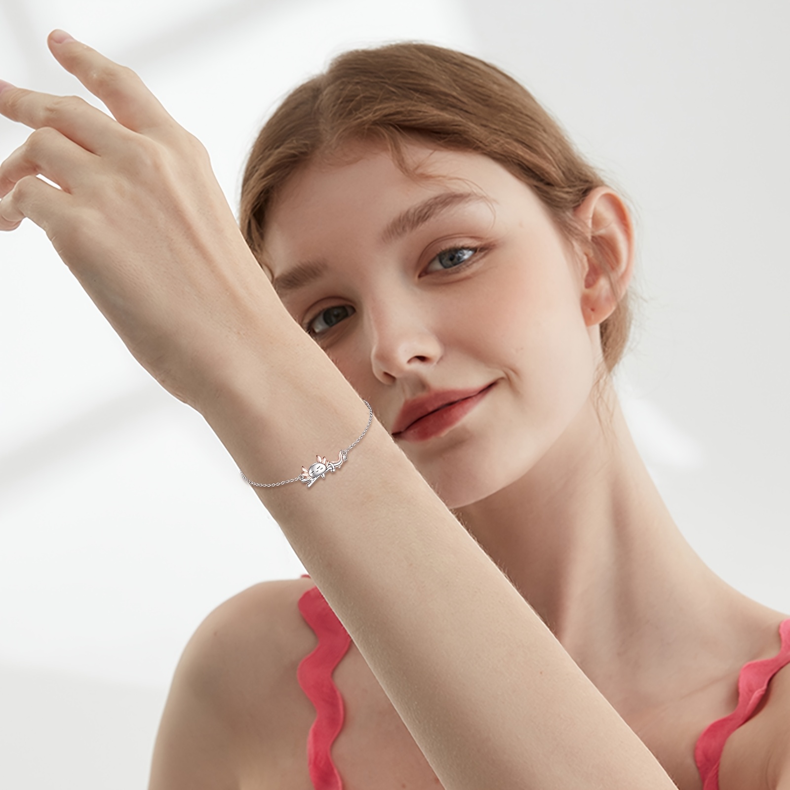 Sterling Silver Axolotl Bracelet for Women